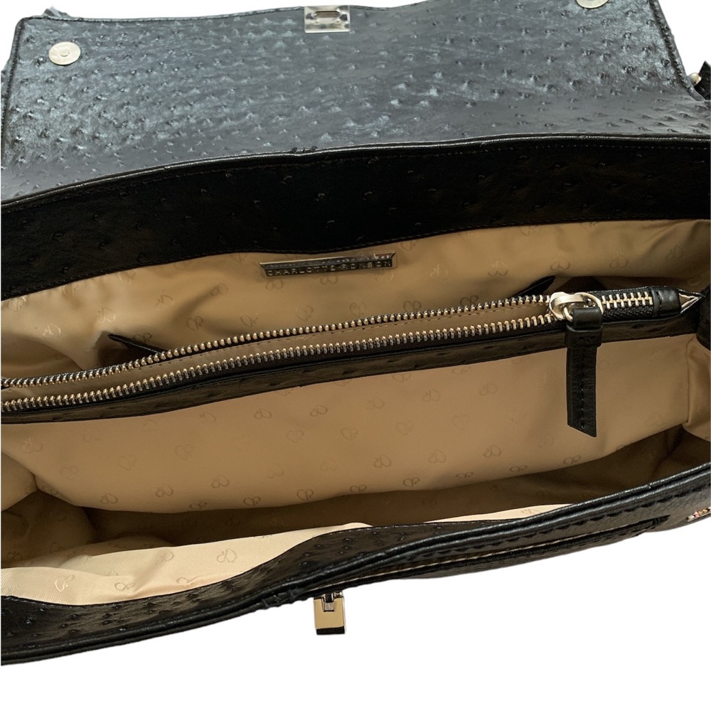 Charlotte Ronson Black Satchel - Picture 9 of 9